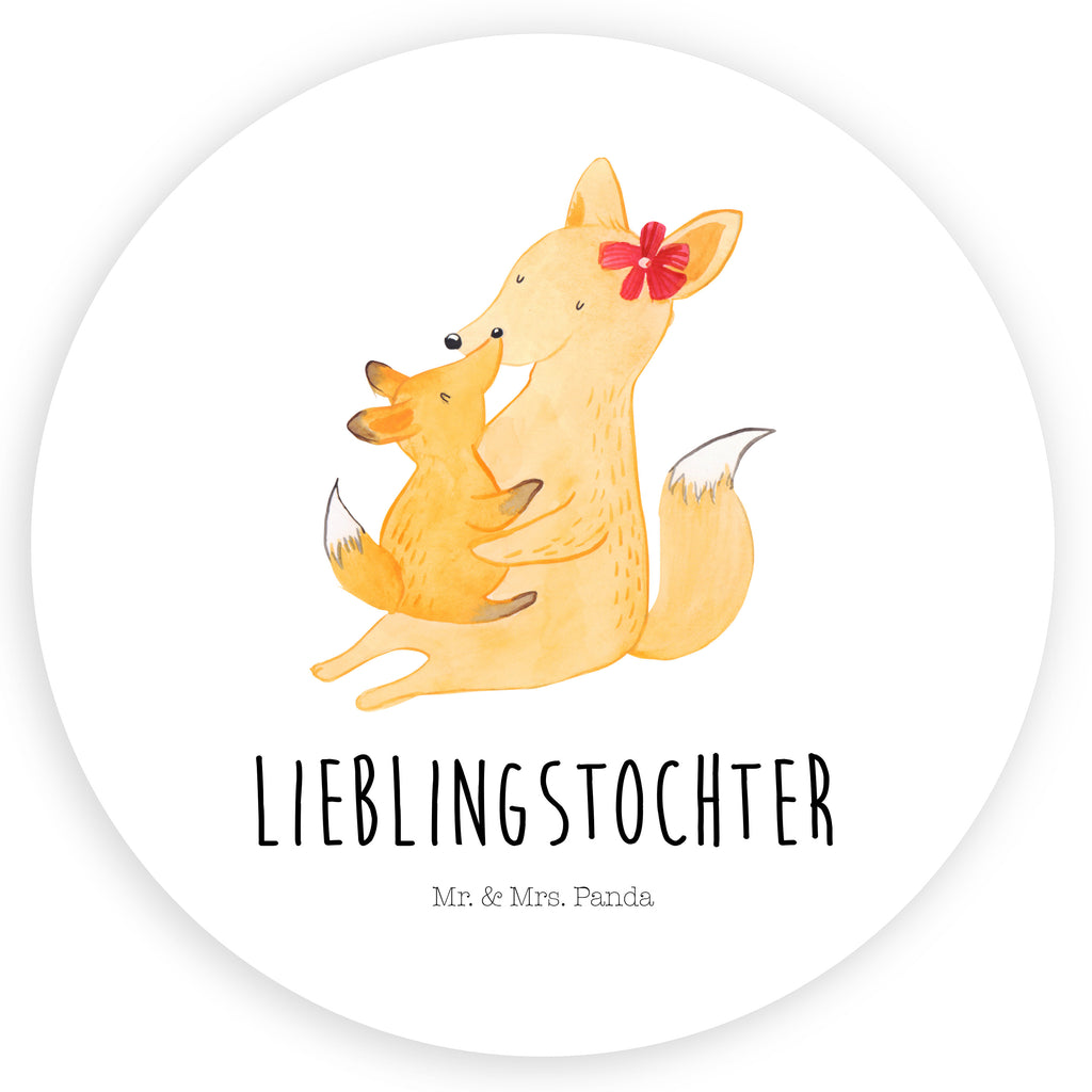 Rund Aufkleber Fuchs Mama & Kind Sticker, Aufkleber, Etikett, Kinder, rund, Familie, Vatertag, Muttertag, Bruder, Schwester, Mama, Papa, Oma, Opa, Mutter, Tochter, Lieblingstochter, Beste Tochter, Geschenk