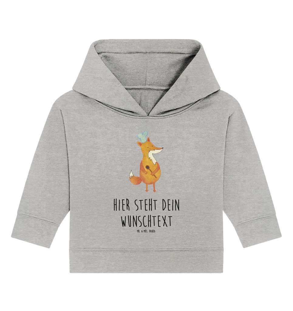 Personalisierter Baby Hoodie Fuchs Koch Personalisierter Baby Hoodie, Baby Hoodie mit Namen, Babyhoodie Wunschtext, Fuchs, Füchse, Koch Geschenk, Küche Spruch, Küche Deko, Köche, Bäcker, Party Spruch, Spruch lustig, witzig