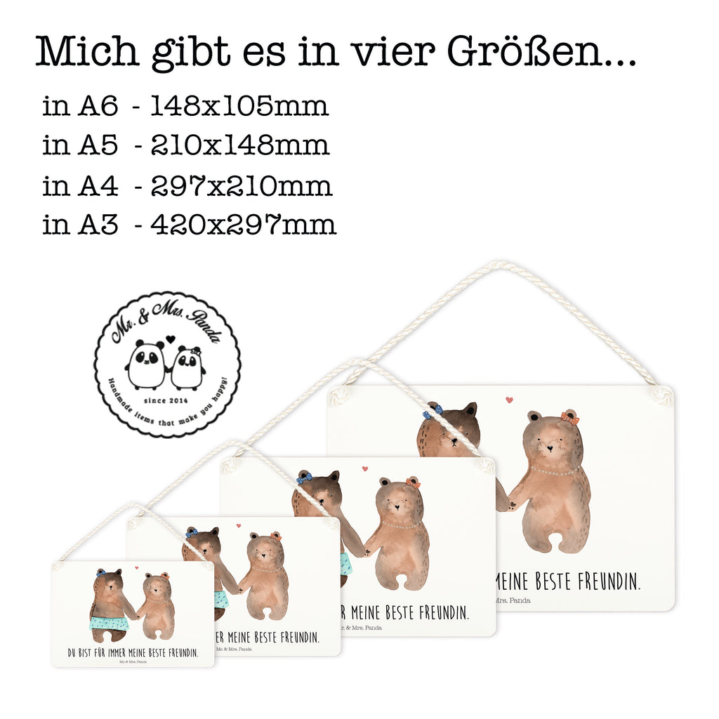 Deko Schild Bär Freundin Dekoschild, Deko Schild, Schild, Tür Schild, Türschild, Holzschild, Wandschild, Wanddeko, Bär, Teddy, Teddybär, Bär Freundin Beste Freund Liebe Liebesbeweis Verliebt Kumpel Kumpeliene