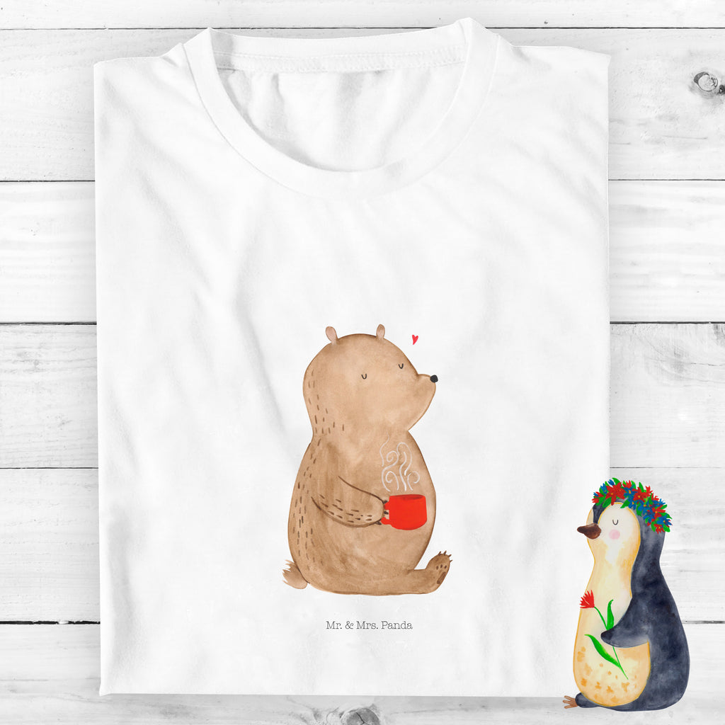 Organic Kinder T-Shirt Bär Kaffee Kinder T-Shirt, Kinder T-Shirt Mädchen, Kinder T-Shirt Jungen, Bär, Teddy, Teddybär, Kaffee, Coffee, Bären, guten Morgen, Morgenroutine, Welt erobern, Welt retten, Motivation