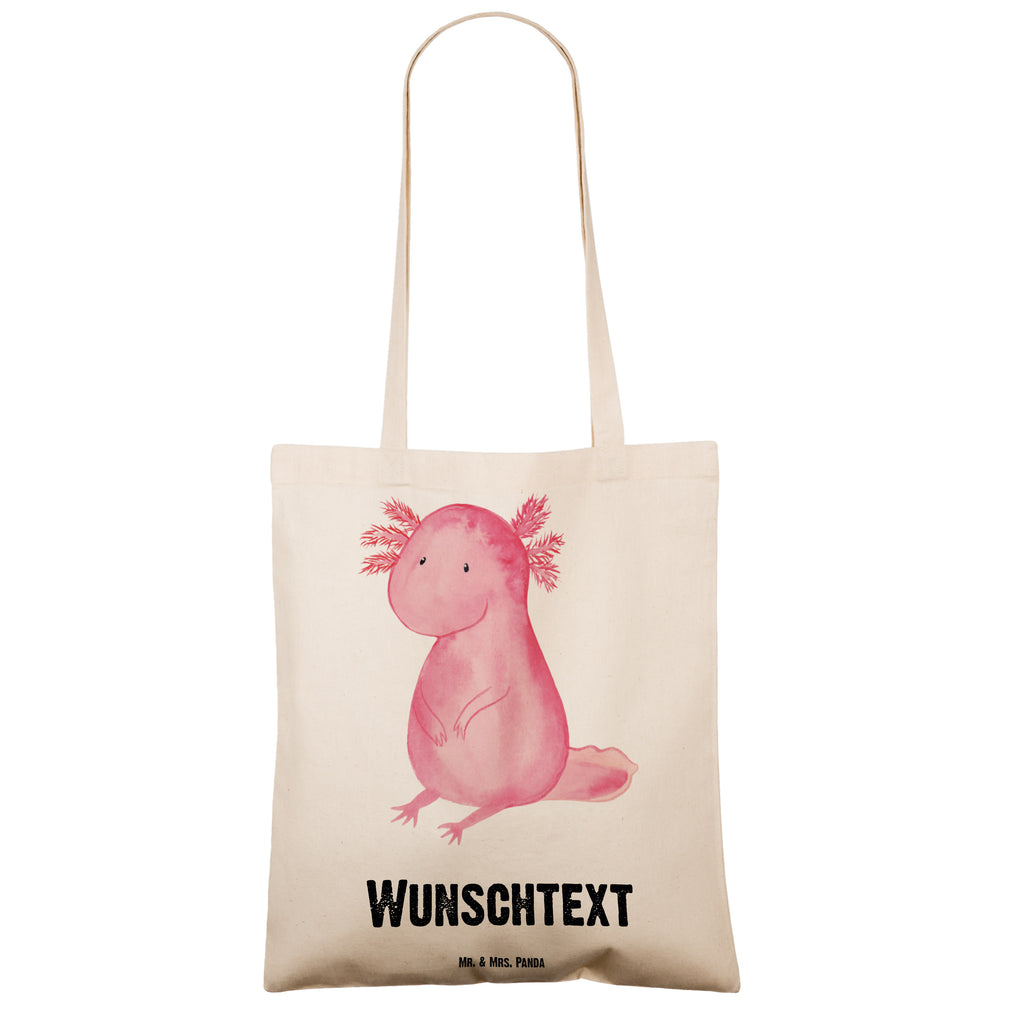 Personalisierte Tragetasche Axolotl Personalisierte Beuteltasche, Personalisierter Beutel, Personalisierte Einkaufstasche, Personalisierter Jutebeutel, Personalisierter Stoffbeutel, Tragetasche mit Namen, Einkaufstasche mit Namen, Stoffbeutel mit Namen, Personalisierte Tasche, Personalisierte Jutetasche, Personalisierte Kindergartentasche, Axolotl, Molch, Axolot, vergnügt, fröhlich, zufrieden, Lebensstil, Weisheit, Lebensweisheit, Liebe, Freundin