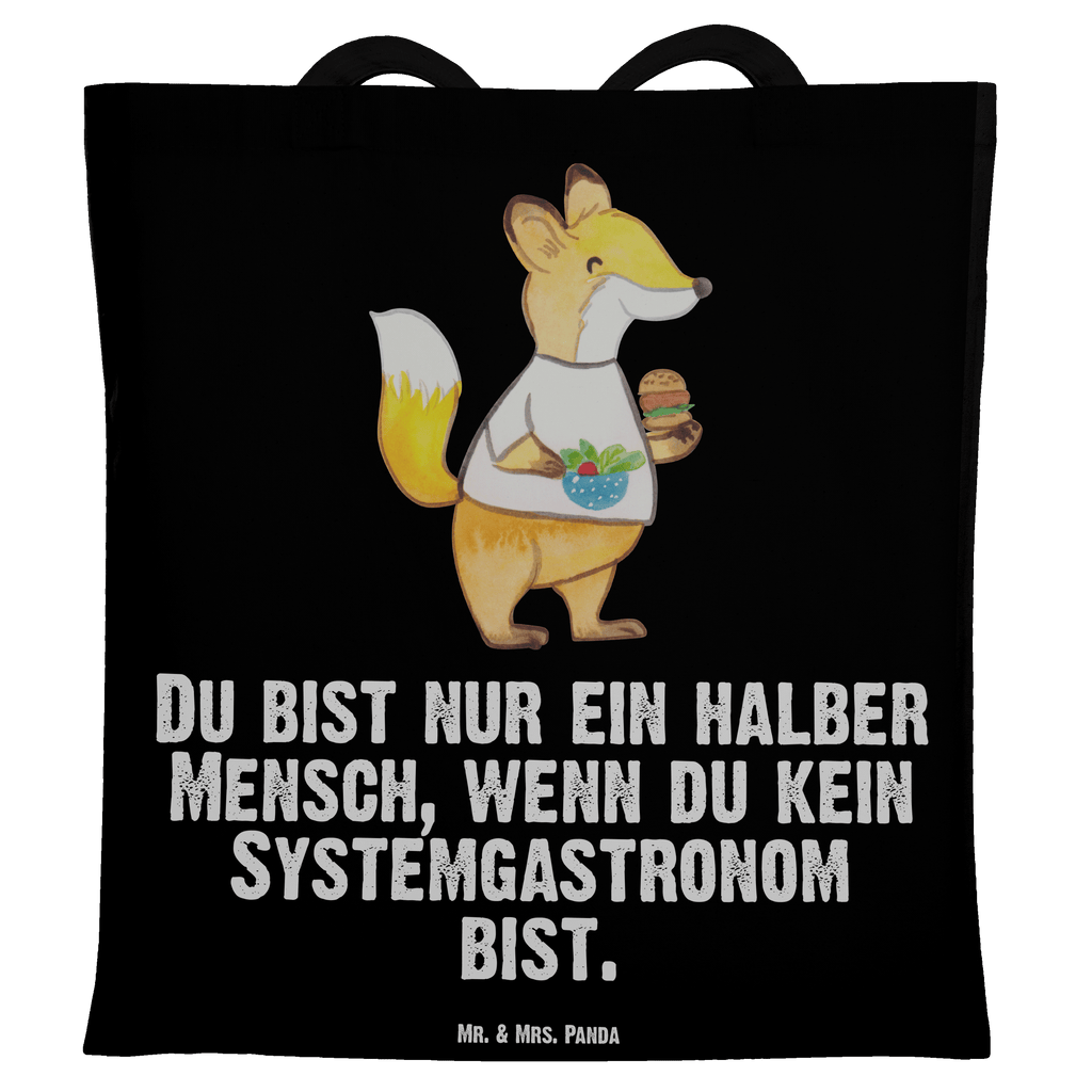 Tragetasche Systemgastronom mit Herz Beuteltasche, Beutel, Einkaufstasche, Jutebeutel, Stoffbeutel, Tasche, Shopper, Umhängetasche, Strandtasche, Schultertasche, Stofftasche, Tragetasche, Badetasche, Jutetasche, Einkaufstüte, Laptoptasche, Beruf, Ausbildung, Jubiläum, Abschied, Rente, Kollege, Kollegin, Geschenk, Schenken, Arbeitskollege, Mitarbeiter, Firma, Danke, Dankeschön