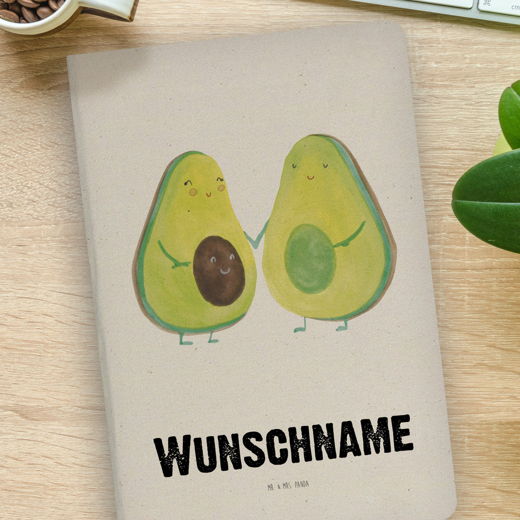 DIN A4 Personalisiertes Notizbuch Avocado Pärchen Personalisiertes Notizbuch, Notizbuch mit Namen, Notizbuch bedrucken, Personalisierung, Namensbuch, Namen, Avocado, Veggie, Vegan, Gesund, Avocuddle, Liebe, Schwangerschaft, Familie, Babyshower, Babyparty, Hochzeit, Kinder, Avocados, Geburt