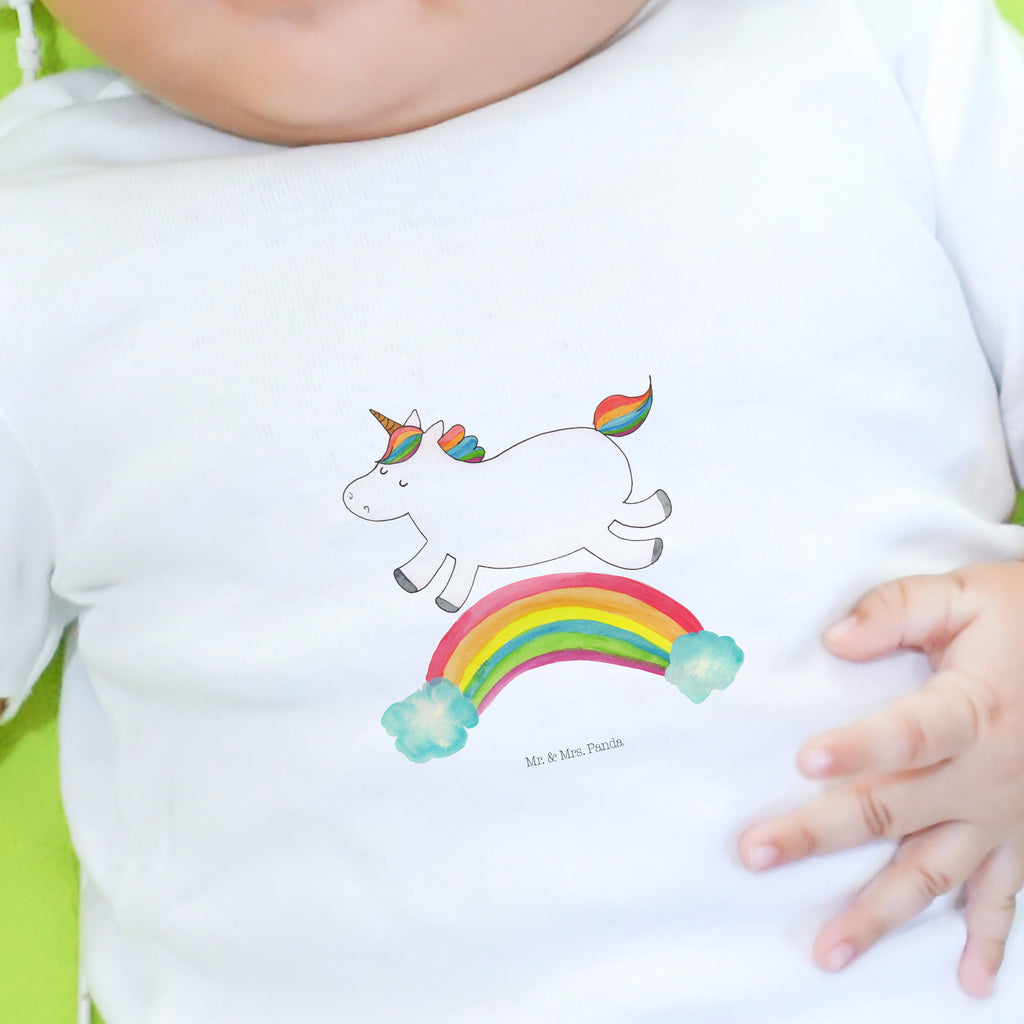 Organic Baby Shirt Einhorn Regenbogen Baby T-Shirt, Jungen Baby T-Shirt, Mädchen Baby T-Shirt, Shirt, Einhorn, Einhörner, Einhorn Deko, Pegasus, Unicorn, Regenbogen, Glitzer, Einhornpower, Erwachsenwerden, Einhornautobahn