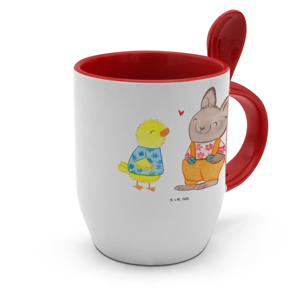 Tasse mit Löffel Ostern Freundschaft Tasse, Kaffeetasse, Tassen, Tasse mit Spruch, Kaffeebecher, Tasse mit Löffel, Ostern, Osterhase, Ostergeschenke, Osternest, Osterdeko, Geschenke zu Ostern, Ostern Geschenk, Ostergeschenke Kinder, Ostern Kinder, Ostergrüße, Ostereier, Frühling, Frühlingsgefühle, Hase, Liebe, Freundschaft, Liebesbeweis, Küken, Osterküken