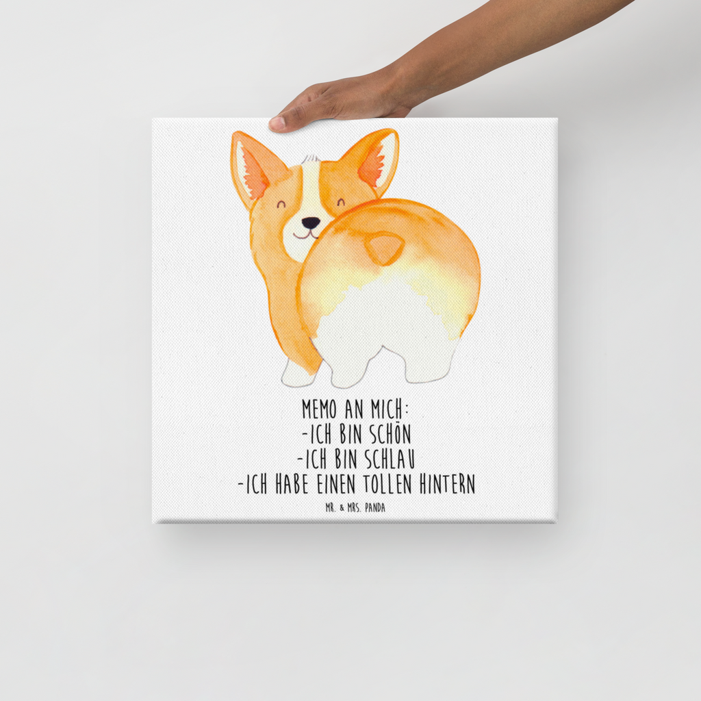 Leinwand Bild Corgi Po Leinwand, Bild, Kunstdruck, Wanddeko, Dekoration, Hund, Hundemotiv, Haustier, Hunderasse, Tierliebhaber, Hundebesitzer, Sprüche, Corgie, Hundeliebe, Motivation, Selbstliebe, Spruch