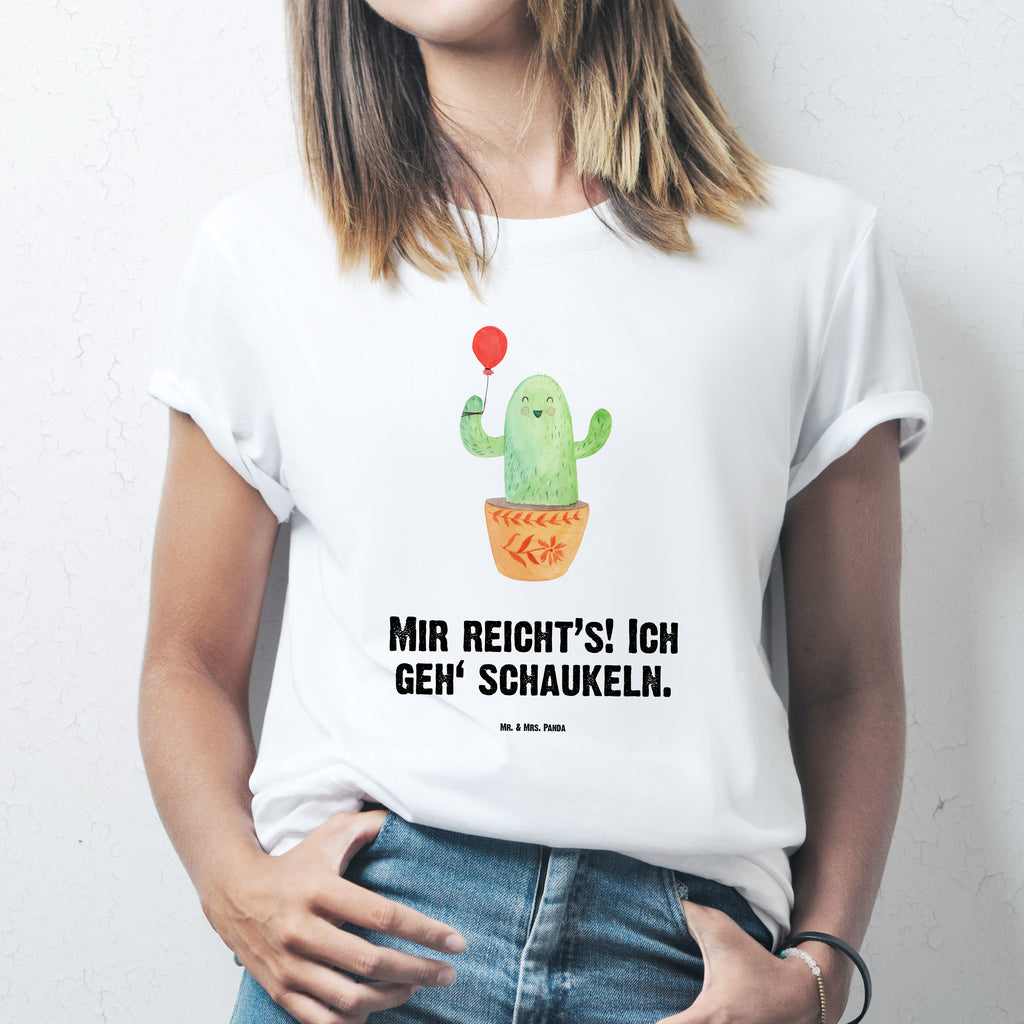 T-Shirt Standard Kaktus Luftballon T-Shirt, Shirt, Tshirt, Lustiges T-Shirt, T-Shirt mit Spruch, Party, Junggesellenabschied, Jubiläum, Geburstag, Herrn, Damen, Männer, Frauen, Schlafshirt, Nachthemd, Sprüche, Kaktus, Kakteen, Luftballon, Neustart, Freude, Büro, Stress, Büroalltag, Freundin, Freund, Ausbildung, Prüfung