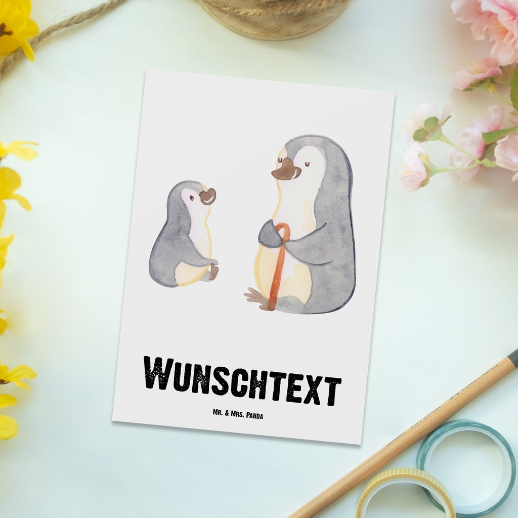 Personalisierte Postkarte Pinguin Bester Opa der Welt Postkarte mit Namen, Postkarte bedrucken, Postkarte mit Wunschtext, Postkarte personalisierbar, Geschenkkarte mit Namen, Grußkarte mit Namen, Karte mit Namen, Einladung mit Namen, Ansichtskarte mit Namen, Geschenkkarte mit Wunschtext, Grußkarte mit Wunschtext, Karte mit Wunschtext, Einladung mit Wunschtext, Ansichtskarte mit Wunschtext, für, Dankeschön, Geschenk, Schenken, Geburtstag, Geburtstagsgeschenk, Geschenkidee, Danke, Bedanken, Mitbringsel, Freude machen, Geschenktipp, Großvater, Grossvater, Opa, Opi. Großpapa, Großeltern, Enkel, Enkelin, Enkelkind, Kleinigkeit, Oppa, Oppi, Bester