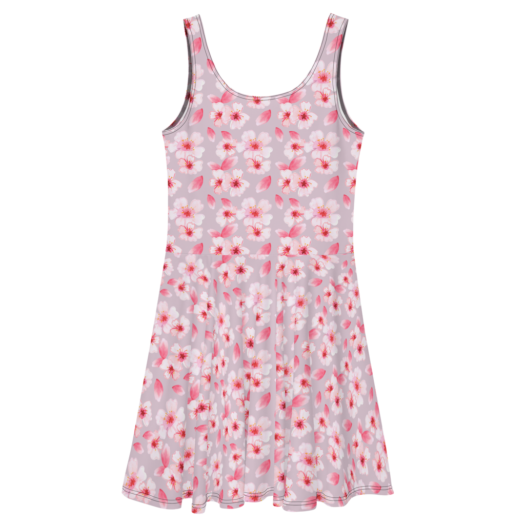 Sommerkleid Kirschlüten Meer Sommerkleid, Kleid, Skaterkleid, Kirschblüten, Blütenmuster, Blüten, Blumen, Muster