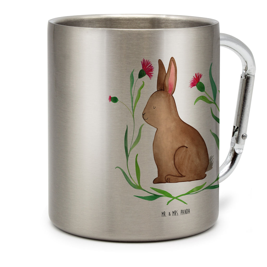 Edelstahlbecher Hase sitzend Edelstahltasse, Karabiner, Edelstahlbecher, Outdoor, Camping, Tasse, Becher, Ostern, Osterhase, Ostergeschenke, Osternest, Osterdeko, Geschenke zu Ostern, Ostern Geschenk, Ostergeschenke Kinder, Ostern Kinder, Frohe Ostern, Ostergrüße, Osterblume, Liebe, Grüße, Hase, Kaninchen