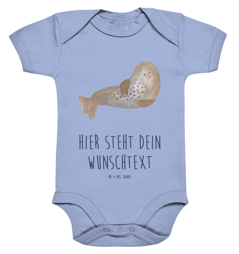 Personalisierter Baby Body Robbe lachend Personalisierter Baby Body, Personalisierte Babykleidung, Personalisierter Babystrampler, Personalisierter Strampler, Personalisierter Wickelbody, Personalisierte Baby Erstausstattung, Junge, Mädchen, Tiermotive, Gute Laune, lustige Sprüche, Tiere, Robbe, Robben, Seehund, Strand, Meerestier, Ostsee, Nordsee