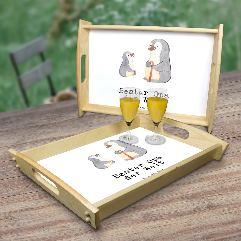 Serviertablett Pinguin Bester Opa der Welt Serviertablett, Tablett, Holztablett, Küchentablett, Dekotablett, Frühstückstablett, für, Dankeschön, Geschenk, Schenken, Geburtstag, Geburtstagsgeschenk, Geschenkidee, Danke, Bedanken, Mitbringsel, Freude machen, Geschenktipp, Großvater, Grossvater, Opa, Opi. Großpapa, Großeltern, Enkel, Enkelin, Enkelkind, Kleinigkeit, Oppa, Oppi, Bester