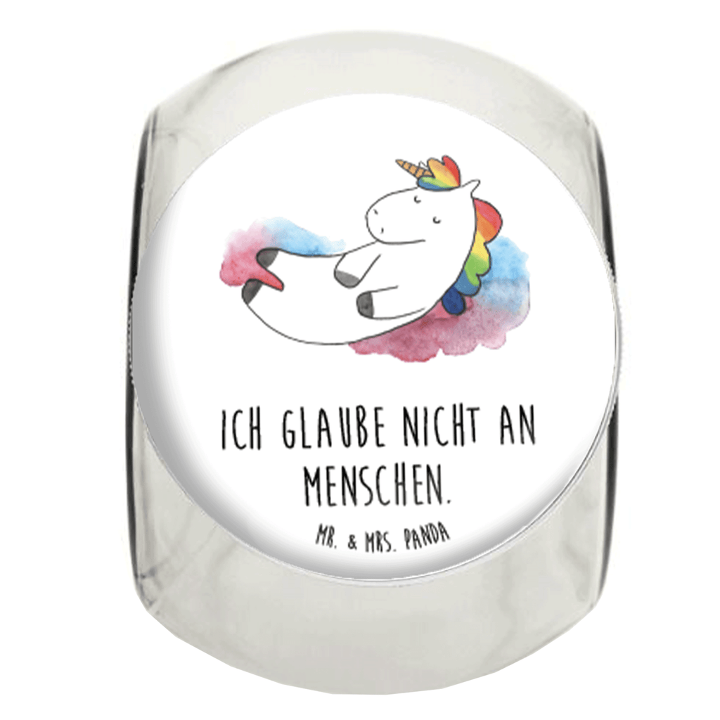 Bonbonglas Einhorn Wolke 7 Vorratsdose, Vorratsbehälter, Süßigkeitenglas, Süßigkeitendose, Kaffeedose, Müslidose, Teedose, Keksbehälter, Keksedose, Glasdose, Glasbälter, Vorratsglas, Küchenbehälter, Aufbewahrungsdose, Aufbewahungsglas, Gewürzdose, Küchenorganizer, Snackdose, Einhorn, Einhörner, Einhorn Deko, Pegasus, Unicorn, verliebt, Menschen, witzig, lustig, Geschenk, Glaube, Realität, Lächeln