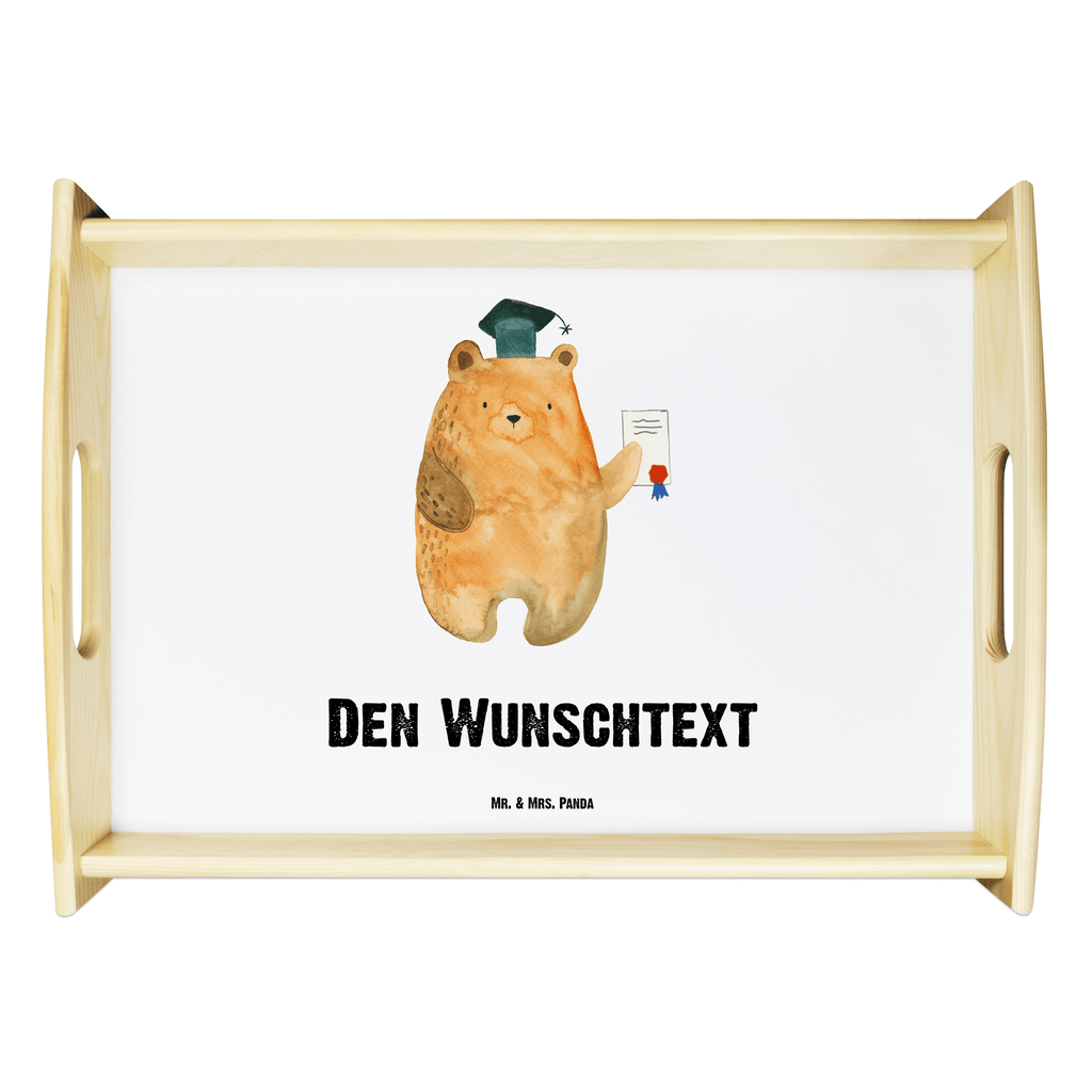 Personalisiertes Serviertablett Prüfungsbär Personalisiertes Serviertablett, Personalisiertes Tablett, Personalisiertes Holztablett, Personalisiertes Küchentablett, Personalisiertes Dekotablett, Personalisiertes Frühstückstablett, Serviertablett mit Namen, Tablett mit Namen, Bär, Teddy, Teddybär, Abitur, Prüfungen, Prüfung bestanden, Abschluss, Zeugnis, Abschlusszeugnis