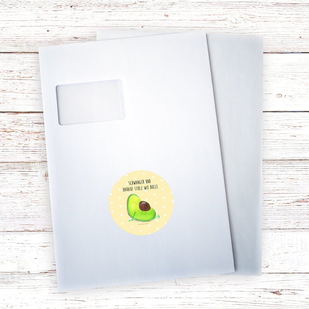 Rund Aufkleber Avocado schwanger Sticker, Aufkleber, Etikett, Avocado, Veggie, Vegan, Gesund, schwanger, Schwangerschaft, Babyparty, Babyshower