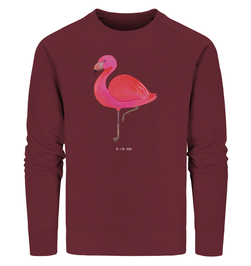 Organic Pullover Flamingo classic Pullover, Pullover Männer, Pullover Frauen, Sweatshirt, Sweatshirt Männer, Sweatshirt Frauen, Unisex, Flamingo, Einzigartig, Selbstliebe, Stolz, ich, für mich, Spruch, Freundin, Freundinnen, Außenseiter, Sohn, Tochter, Geschwister