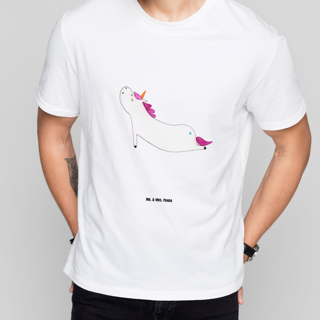 T-Shirt Standard Einhorn Yoga T-Shirt, Shirt, Tshirt, Lustiges T-Shirt, T-Shirt mit Spruch, Party, Junggesellenabschied, Jubiläum, Geburstag, Herrn, Damen, Männer, Frauen, Schlafshirt, Nachthemd, Sprüche, Einhorn, Einhörner, Einhorn Deko, Pegasus, Unicorn, Yoga, Namaste, Achtsamkeit, Entspannung, Joga, Yogamatte, Sport, lustig, witzig, süß