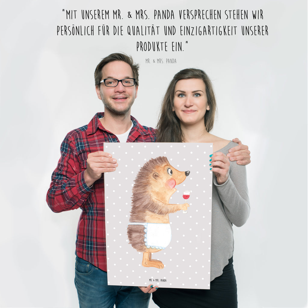 Poster Igel mit Wein Poster, Wandposter, Bild, Wanddeko, Küchenposter, Kinderposter, Wanddeko Bild, Raumdekoration, Wanddekoration, Handgemaltes Poster, Mr. & Mrs. Panda Poster, Designposter, Kunstdruck, Posterdruck, Tiermotive, Gute Laune, lustige Sprüche, Tiere, Wein Spruch, Igel, Geschenk Weintrinker, Geschenk Weinliebhaber, Wein Deko, Weinglas, Rotwein, Weißwein, Wein trinken