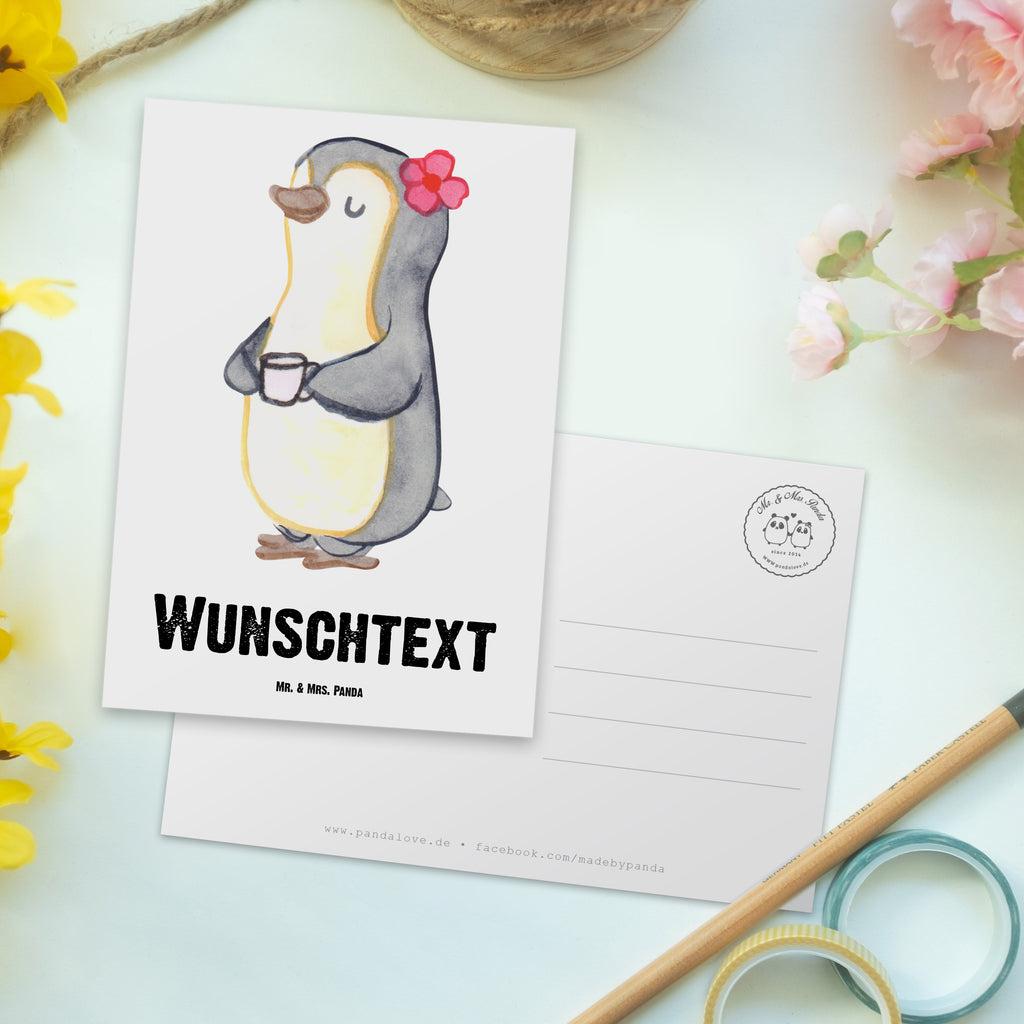 Personalisierte Postkarte Pinguin Beste Stiefmutter der Welt Postkarte mit Namen, Postkarte bedrucken, Postkarte mit Wunschtext, Postkarte personalisierbar, Geschenkkarte mit Namen, Grußkarte mit Namen, Karte mit Namen, Einladung mit Namen, Ansichtskarte mit Namen, Geschenkkarte mit Wunschtext, Grußkarte mit Wunschtext, Karte mit Wunschtext, Einladung mit Wunschtext, Ansichtskarte mit Wunschtext, für, Dankeschön, Geschenk, Schenken, Geburtstag, Geburtstagsgeschenk, Geschenkidee, Danke, Bedanken, Mitbringsel, Freude machen, Geschenktipp, Stiefmutter, Stief Mutter, Stiefmama, Mami, Mutter, Muttertag, Mutti, Mama, Tochter, Sohn, Beste