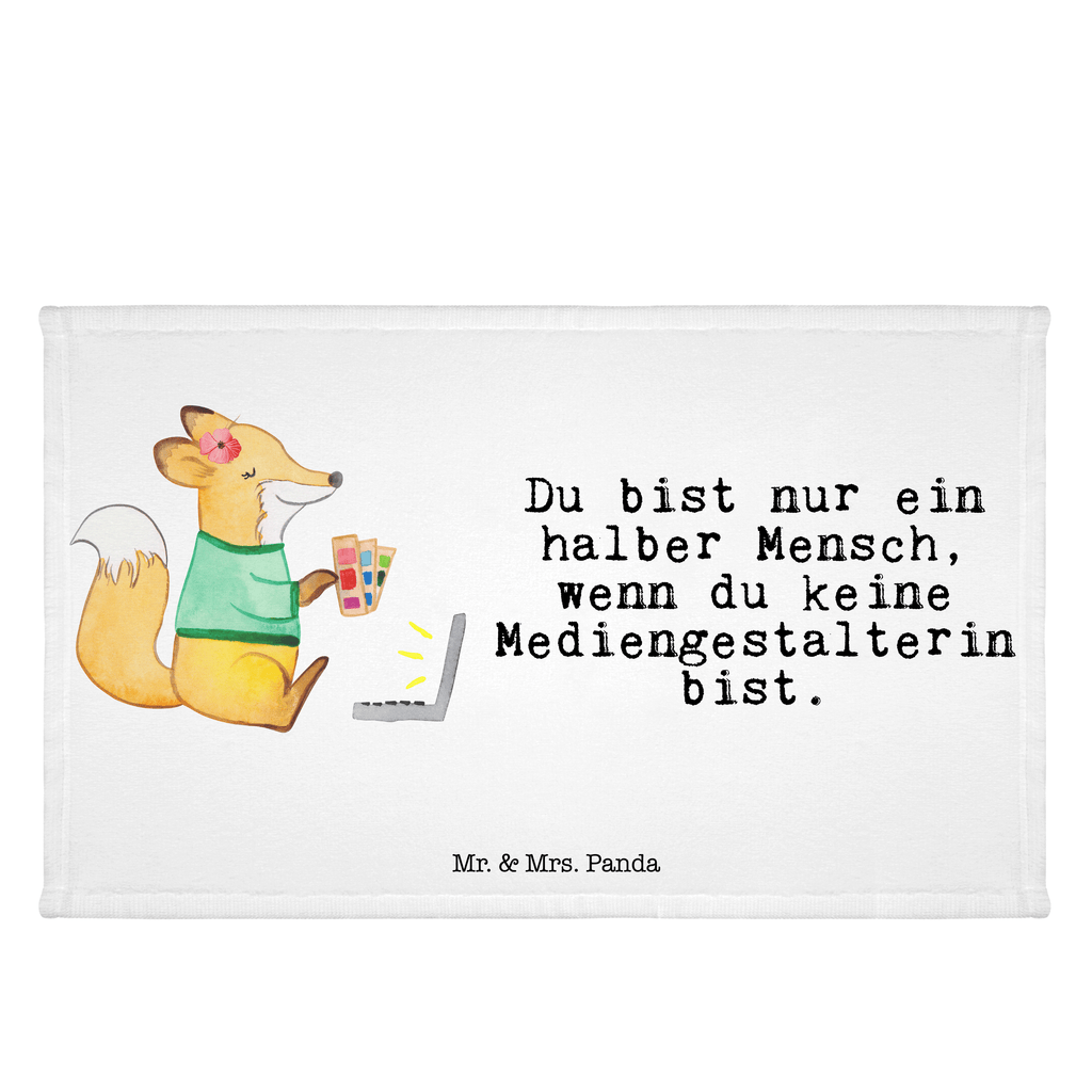 Handtuch Mediengestalterin mit Herz Gästetuch, Reisehandtuch, Sport Handtuch, Frottier, Kinder Handtuch, Beruf, Ausbildung, Jubiläum, Abschied, Rente, Kollege, Kollegin, Geschenk, Schenken, Arbeitskollege, Mitarbeiter, Firma, Danke, Dankeschön, Grafikerin, Designer, Mediengestalter, Grafikdesignerin