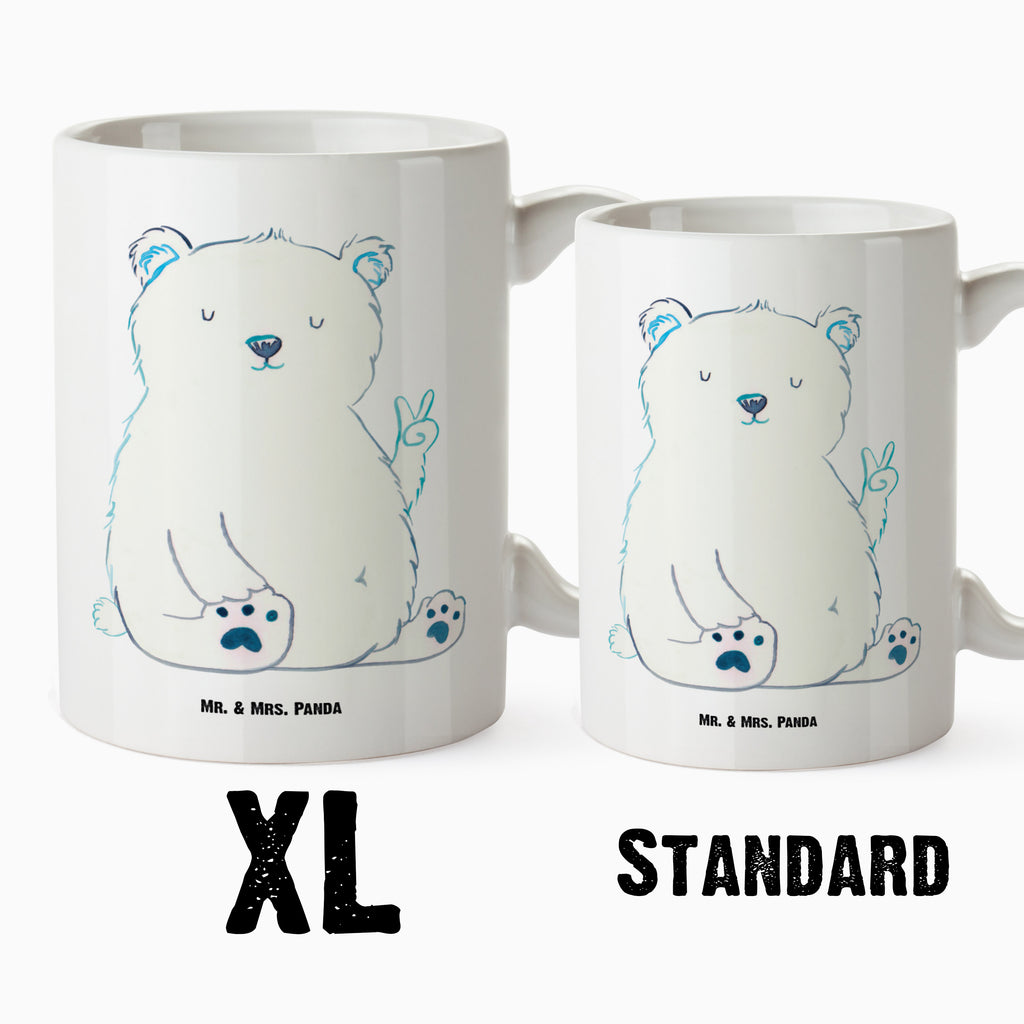 XL Tasse Eisbär Faul XL Tasse, Große Tasse, Grosse Kaffeetasse, XL Becher, XL Teetasse, spülmaschinenfest, Jumbo Tasse, Groß, Bär, Teddy, Teddybär, Eisbär, Nordpol, Faul, Entspannen, Relaxen, Büro, Arbeit, Bürojob, Arbeitsplatz, Homeoffice