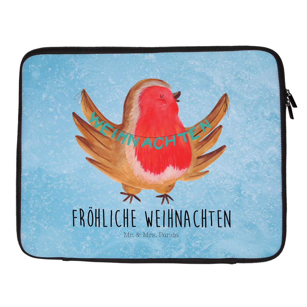 Notebook Tasche Rotkehlchen Weihnachten Notebook Tasche, Laptop, Computertasche, Tasche, Notebook-Tasche, Notebook-Reisehülle, Notebook Schutz, Winter, Weihnachten, Weihnachtsdeko, Nikolaus, Advent, Heiligabend, Wintermotiv, Frohe Weihnachten, Weihnachtsmotiv, Weihnachtsgruß, Vogel, xmas