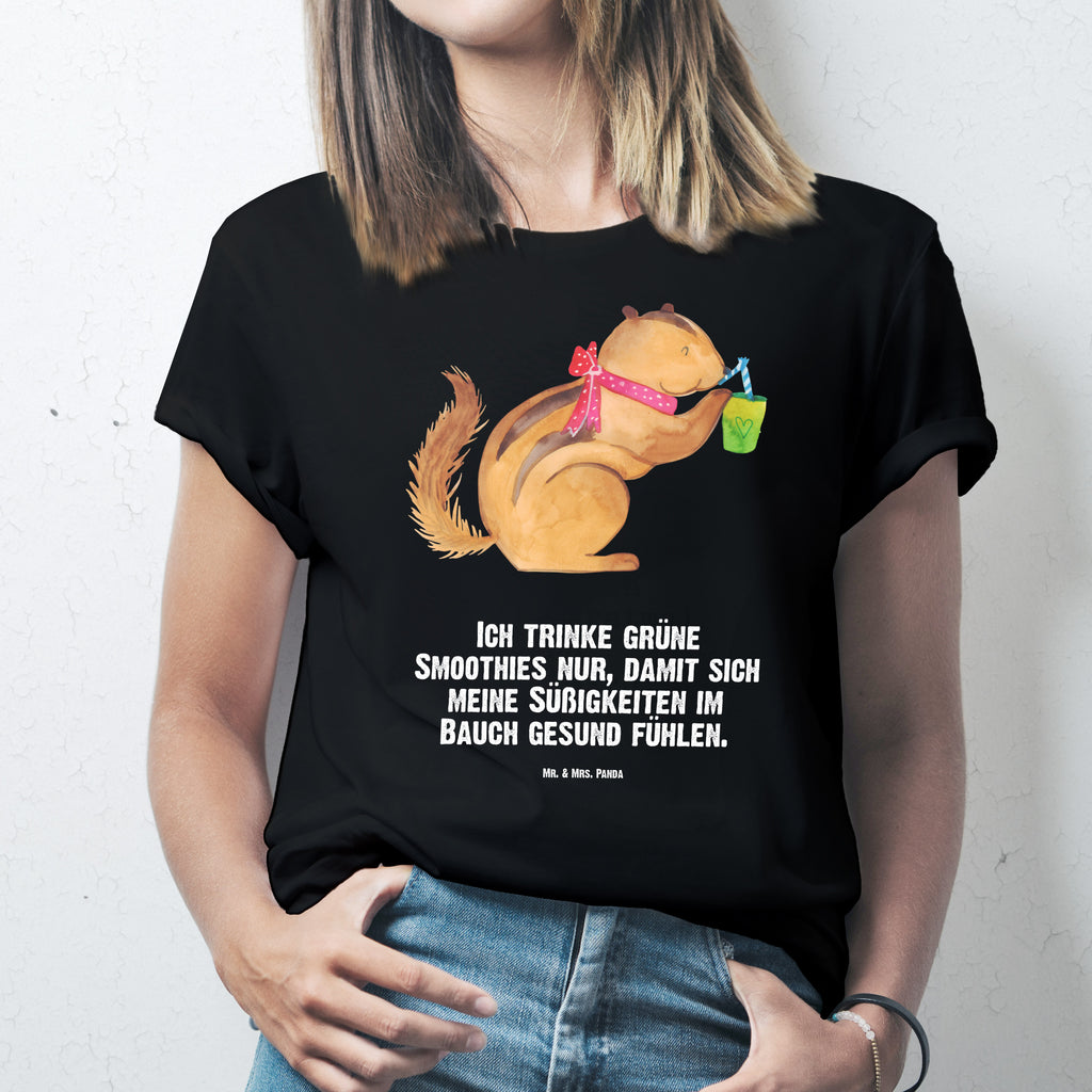 T-Shirt Standard Eichhörnchen Smoothie T-Shirt, Shirt, Tshirt, Lustiges T-Shirt, T-Shirt mit Spruch, Party, Junggesellenabschied, Jubiläum, Geburstag, Herrn, Damen, Männer, Frauen, Schlafshirt, Nachthemd, Sprüche, Tiermotive, Gute Laune, lustige Sprüche, Tiere, Green Smoothies, Diät, Abnehmen, Streifenhörnchen, Eichhörnchen