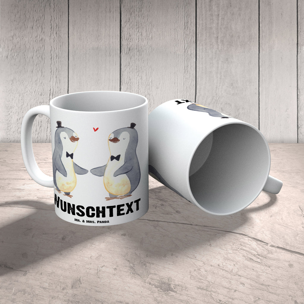 Personalisierte Tasse Pinguin Pärchen Gay Pride Personalisierte Tasse, Namenstasse, Wunschname, Personalisiert, Tasse, Namen, Drucken, Tasse mit Namen, Hochzeit, Hochzeitsgeschenk, Ehe, Hochzeitsfeier, Trauung, Trauungsgeschenk, Hochzeitskarte, Verlobungsfeier, Verlobungsgeschenk, Hochzeitsgeschenkideen, Hochzeitsgeschenke für Brautpaar