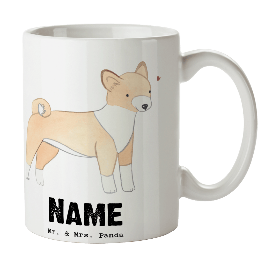 Personalisierte Tasse Basenji Lebensretter Personalisierte Tasse, Namenstasse, Wunschname, Personalisiert, Tasse, Namen, Drucken, Tasse mit Namen, Hund, Hunderasse, Rassehund, Hundebesitzer, Geschenk, Tierfreund, Schenken, Welpe, Kongo-Terrier, Basenji