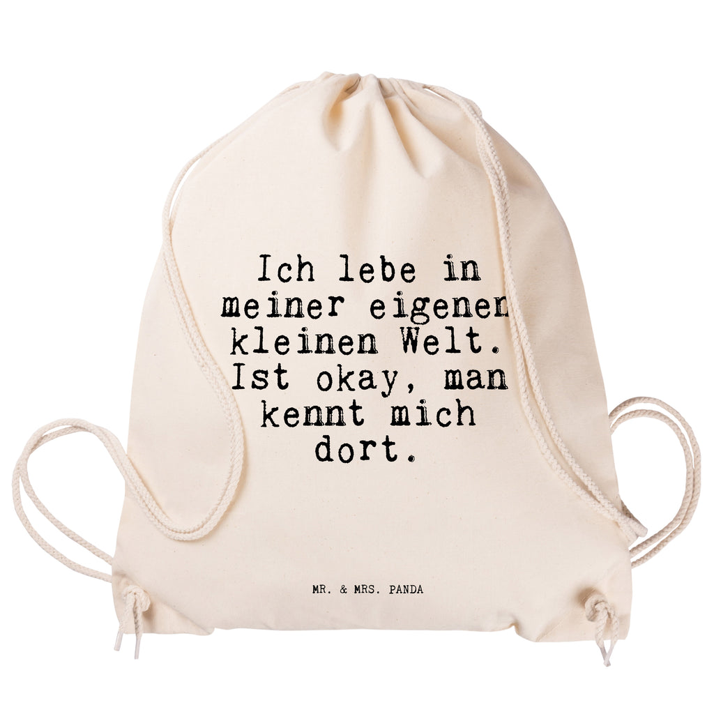 Sportbeutel Ich lebe in meiner... Sportbeutel, Turnbeutel, Beutel, Sporttasche, Tasche, Stoffbeutel, Sportbeutel Kinder, Gymsack, Beutel Rucksack, Kleine Sporttasche, Sportzubehör, Turnbeutel Baumwolle, Spruch, Sprüche, lustige Sprüche, Weisheiten, Zitate, Spruch Geschenke, Spruch Sprüche Weisheiten Zitate Lustig Weisheit Worte