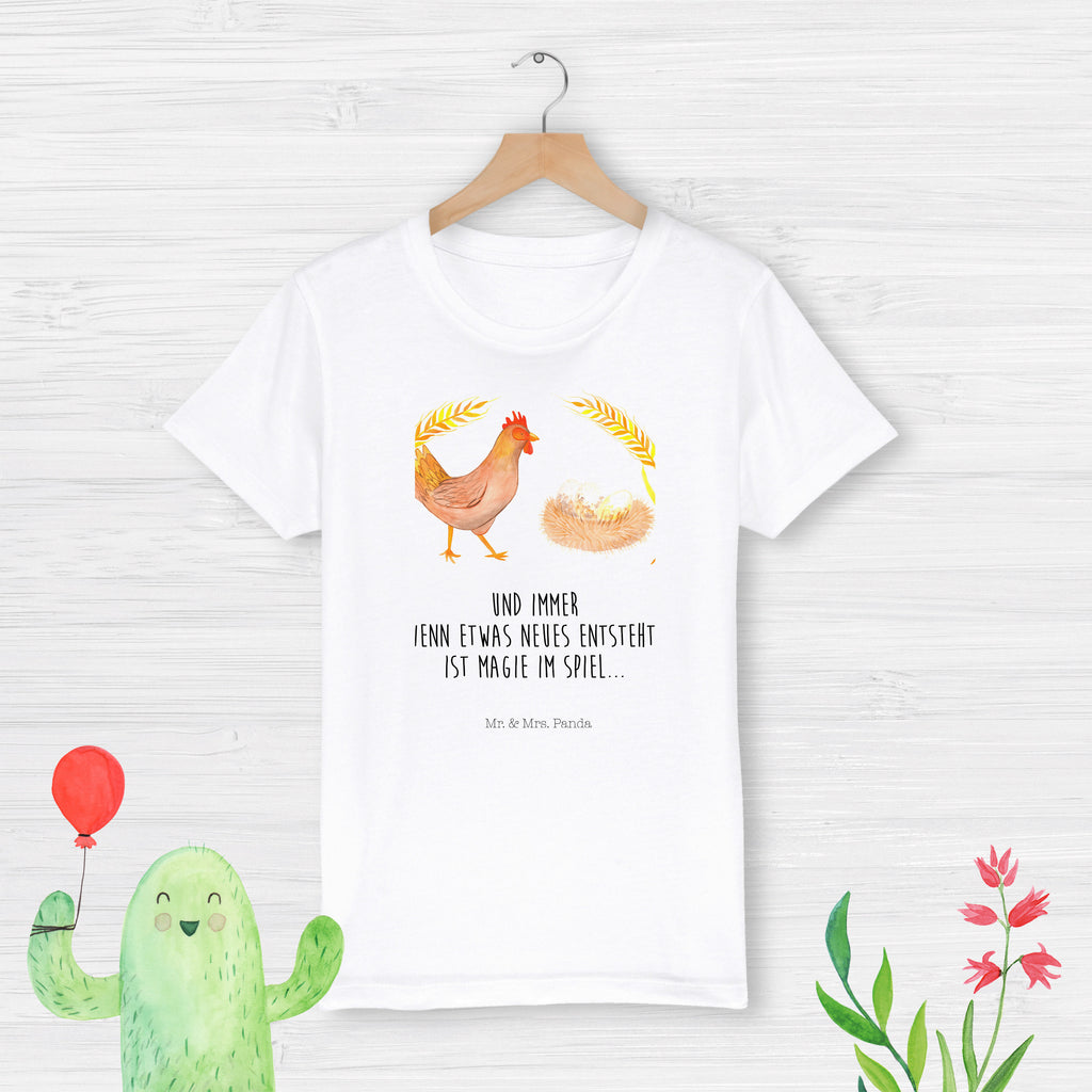 Organic Kinder T-Shirt Huhn Stolz Kinder T-Shirt, Kinder T-Shirt Mädchen, Kinder T-Shirt Jungen, Bauernhof, Hoftiere, Landwirt, Landwirtin, Hahn, Henne, Hühner, Eier, Hof, Landleben, Motivation, Geburt, Magie, Spruch, Schwangerschaft