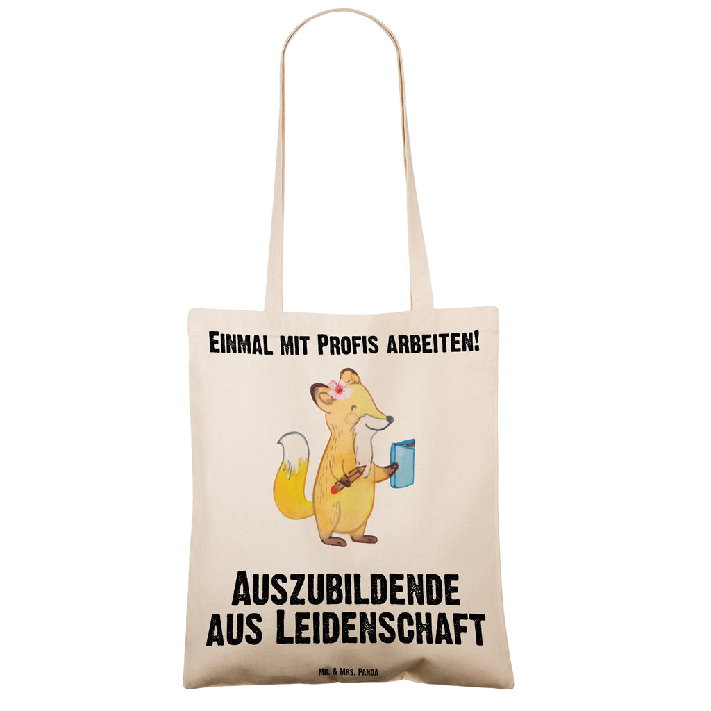 Tragetasche Auszubildende aus Leidenschaft Beuteltasche, Beutel, Einkaufstasche, Jutebeutel, Stoffbeutel, Tasche, Shopper, Umhängetasche, Strandtasche, Schultertasche, Stofftasche, Tragetasche, Badetasche, Jutetasche, Einkaufstüte, Laptoptasche, Beruf, Ausbildung, Jubiläum, Abschied, Rente, Kollege, Kollegin, Geschenk, Schenken, Arbeitskollege, Mitarbeiter, Firma, Danke, Dankeschön, Auszubildende, Azubine, Ausbildungsbeginn, Abschlussprüfung, Beginn der Ausbildung, Glücksbringer zur Ausbildung