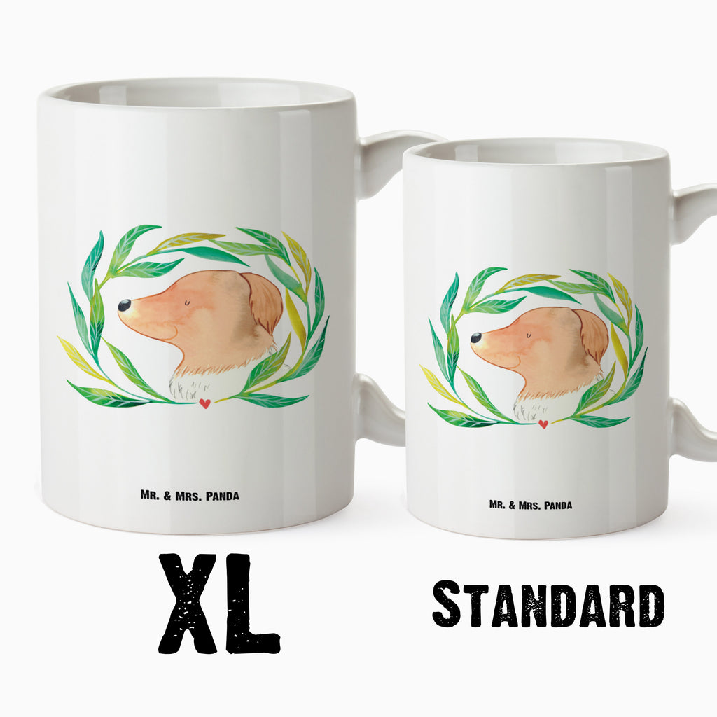 XL Tasse Hund Ranke XL Tasse, Große Tasse, Grosse Kaffeetasse, XL Becher, XL Teetasse, spülmaschinenfest, Jumbo Tasse, Groß, Hund, Hundemotiv, Haustier, Hunderasse, Tierliebhaber, Hundebesitzer, Sprüche, Ranke, Therapie, Selbsttherapie, Hundeliebe, Hundeglück, Hunde