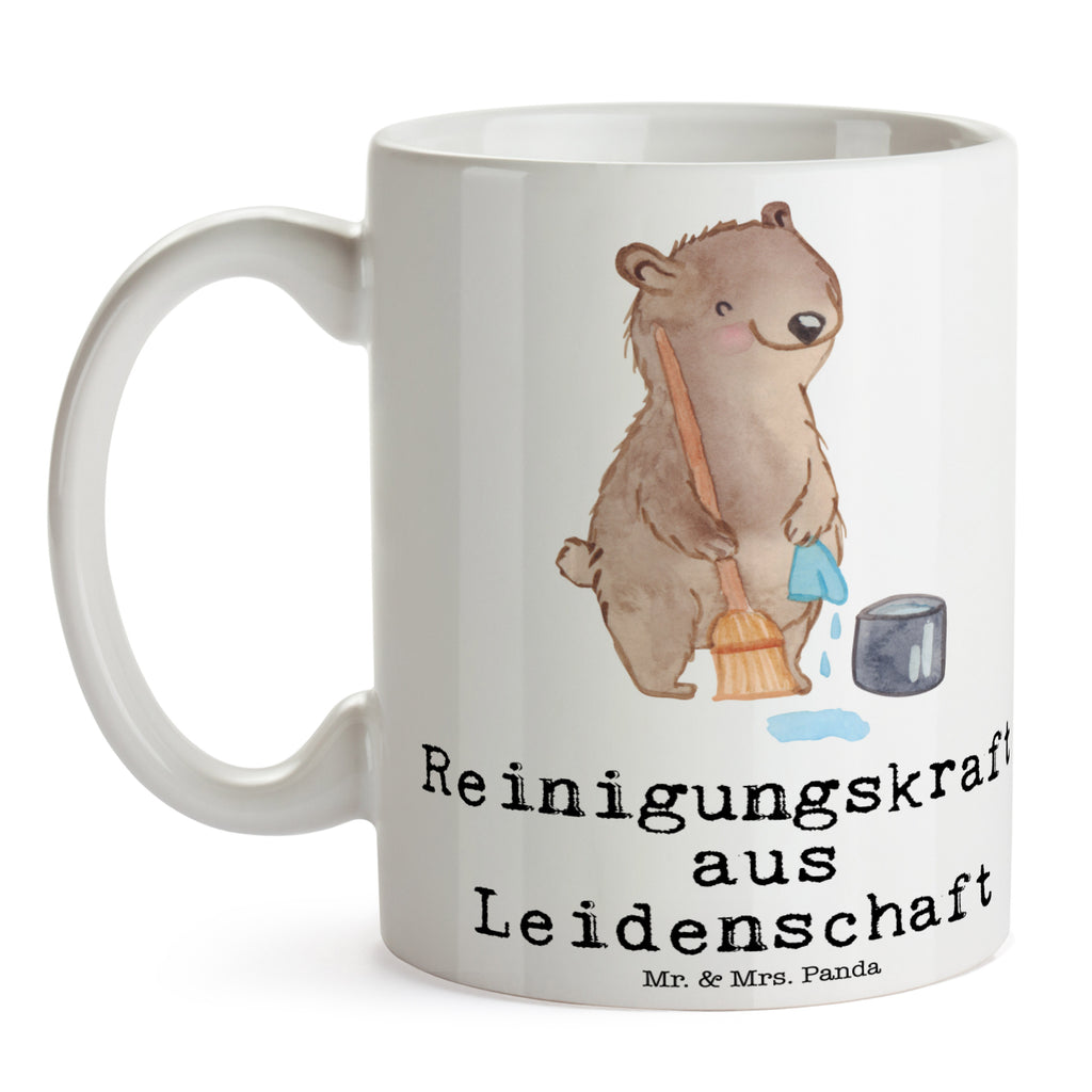 Tasse Reinigungskraft aus Leidenschaft Tasse, Kaffeetasse, Teetasse, Becher, Kaffeebecher, Teebecher, Keramiktasse, Porzellantasse, Büro Tasse, Geschenk Tasse, Tasse Sprüche, Tasse Motive, Kaffeetassen, Tasse bedrucken, Designer Tasse, Cappuccino Tassen, Schöne Teetassen, Beruf, Ausbildung, Jubiläum, Abschied, Rente, Kollege, Kollegin, Geschenk, Schenken, Arbeitskollege, Mitarbeiter, Firma, Danke, Dankeschön