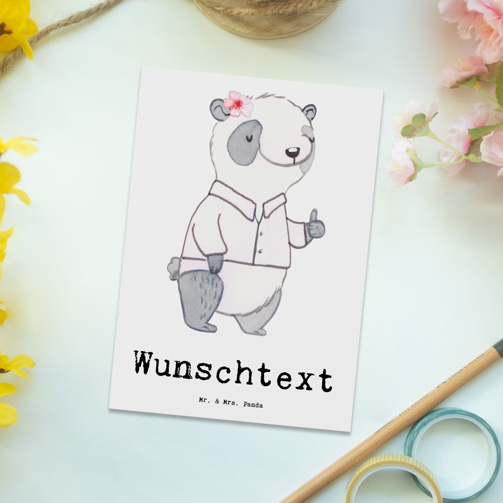 Personalisierte Postkarte Panda Beste Teamleiterin Postkarte mit Namen, Postkarte bedrucken, Postkarte mit Wunschtext, Postkarte personalisierbar, Geschenkkarte mit Namen, Grußkarte mit Namen, Karte mit Namen, Einladung mit Namen, Ansichtskarte mit Namen, Geschenkkarte mit Wunschtext, Grußkarte mit Wunschtext, Karte mit Wunschtext, Einladung mit Wunschtext, Ansichtskarte mit Wunschtext, für, Dankeschön, Geschenk, Schenken, Geburtstag, Geburtstagsgeschenk, Geschenkidee, Danke, Bedanken, Mitbringsel, Freude machen, Geschenktipp, Teamleiterin, Seminarleiterin, Gruppenleiterin, Leiterin, Kollegin, Chefin, Vorgesetzte, Abschied, Abschiedsgeschenk, Ruhestand