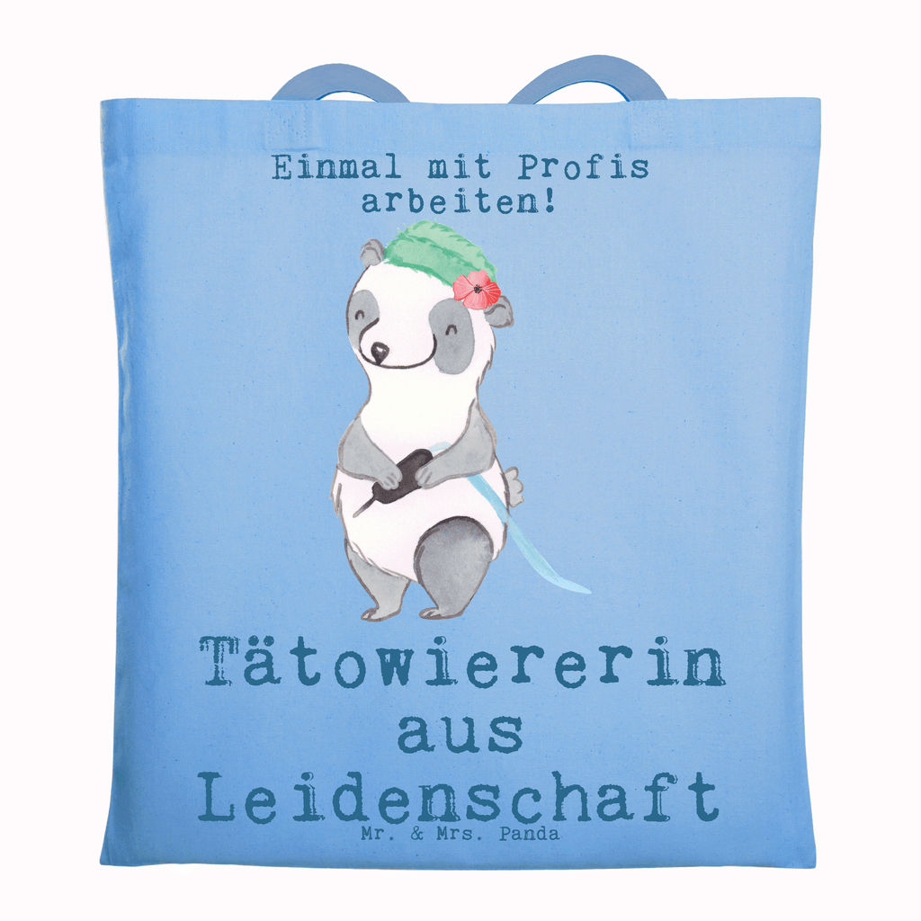 Tragetasche Tätowiererin aus Leidenschaft Beuteltasche, Beutel, Einkaufstasche, Jutebeutel, Stoffbeutel, Tasche, Shopper, Umhängetasche, Strandtasche, Schultertasche, Stofftasche, Tragetasche, Badetasche, Jutetasche, Einkaufstüte, Laptoptasche, Beruf, Ausbildung, Jubiläum, Abschied, Rente, Kollege, Kollegin, Geschenk, Schenken, Arbeitskollege, Mitarbeiter, Firma, Danke, Dankeschön