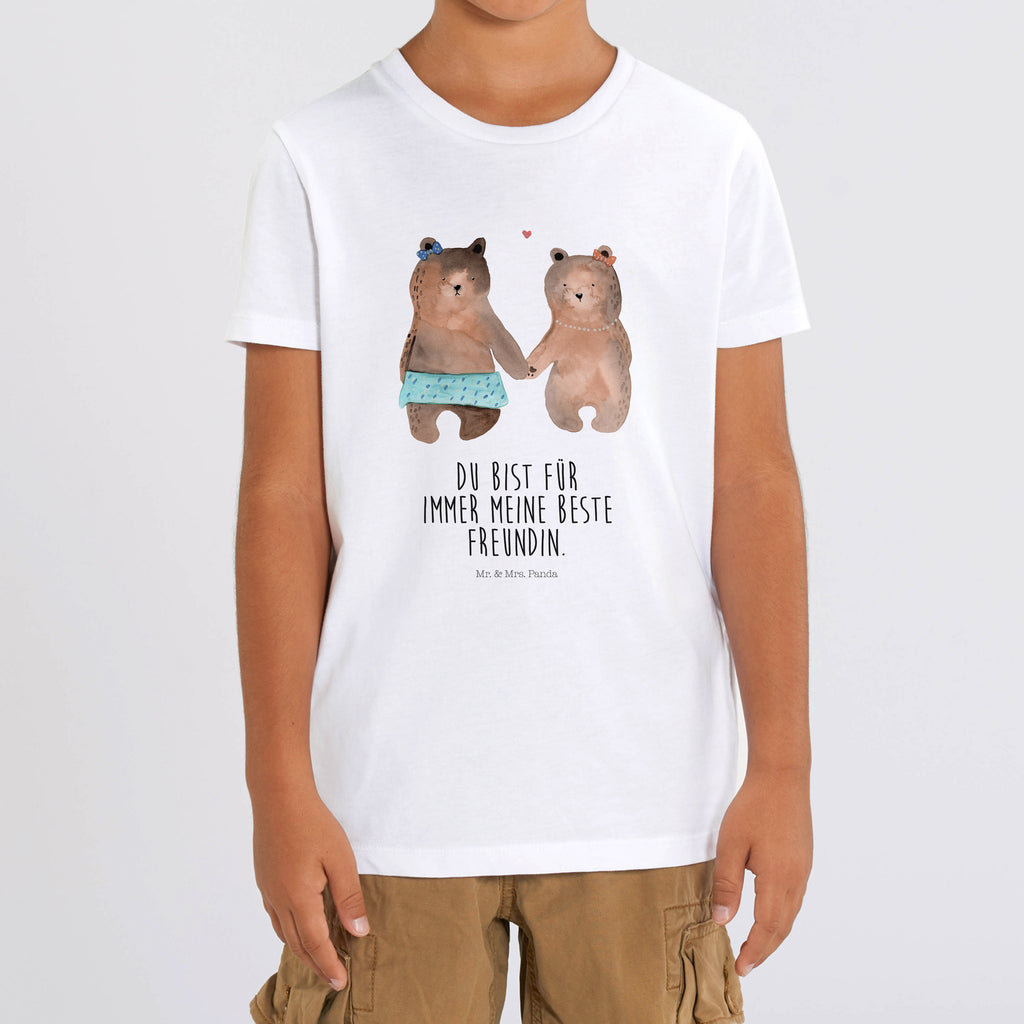 Organic Kinder T-Shirt Bär Freundin Kinder T-Shirt, Kinder T-Shirt Mädchen, Kinder T-Shirt Jungen, Bär, Teddy, Teddybär, Bär Freundin Beste Freund Liebe Liebesbeweis Verliebt Kumpel Kumpeliene