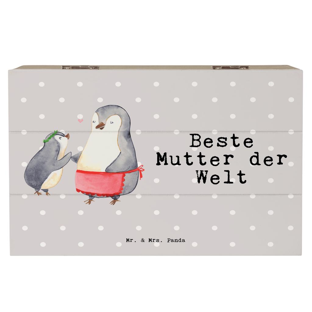 Holzkiste Pinguin Beste Mutter der Welt Holzkiste, Kiste, Schatzkiste, Truhe, Schatulle, XXL, Erinnerungsbox, Erinnerungskiste, Dekokiste, Aufbewahrungsbox, Geschenkbox, Geschenkdose, für, Dankeschön, Geschenk, Schenken, Geburtstag, Geburtstagsgeschenk, Geschenkidee, Danke, Bedanken, Mitbringsel, Freude machen, Geschenktipp, Mama, Mami, Mutter, Muttertag, Mutti, Ma, Tochter, Sohn, Beste Mama, Beste, Supermama