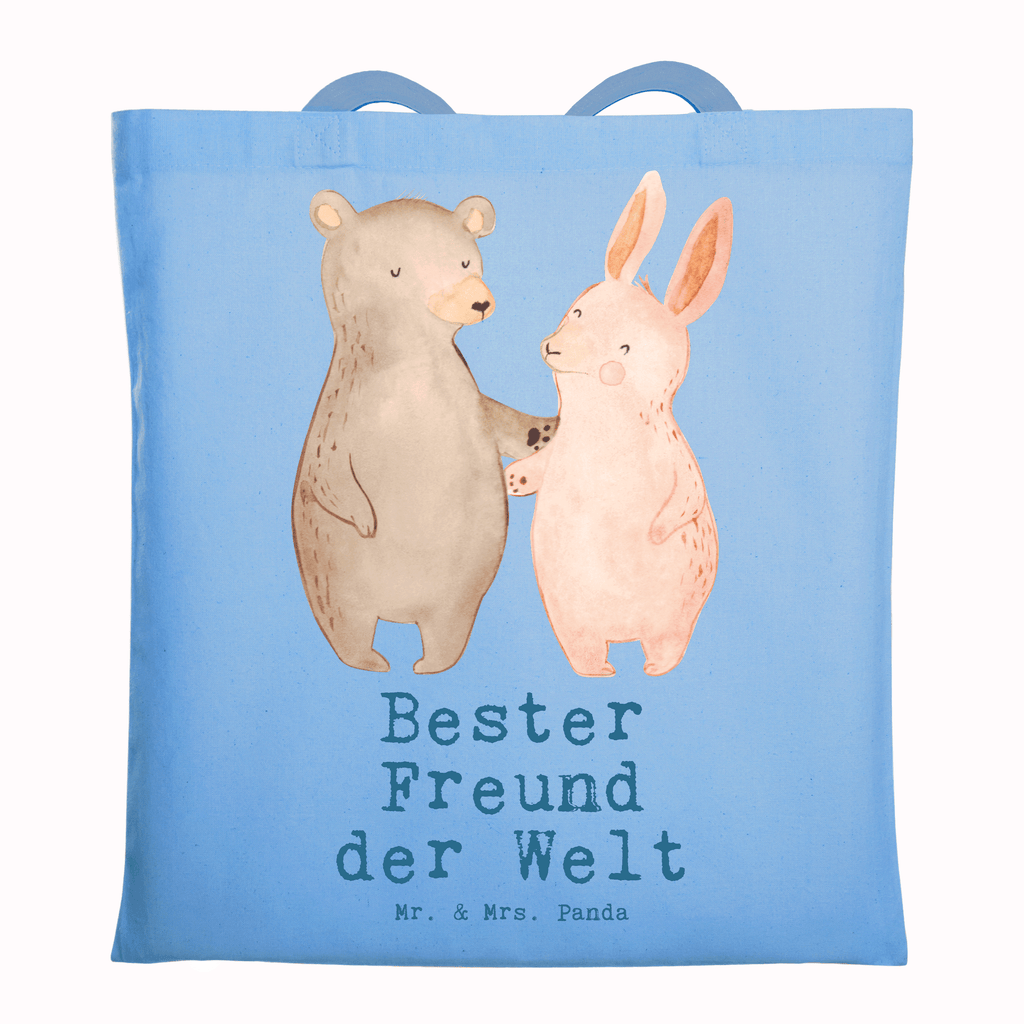 Tragetasche Hase Bester Freund der Welt Beuteltasche, Beutel, Einkaufstasche, Jutebeutel, Stoffbeutel, Tasche, Shopper, Umhängetasche, Strandtasche, Schultertasche, Stofftasche, Tragetasche, Badetasche, Jutetasche, Einkaufstüte, Laptoptasche, für, Dankeschön, Geschenk, Schenken, Geburtstag, Geburtstagsgeschenk, Geschenkidee, Danke, Bedanken, Mitbringsel, Freude machen, Geschenktipp, Kumpel, Kumpane, bester Freund, Bro, Buddy, Kollege, best friends, Freundschaft, Liebster, Bester