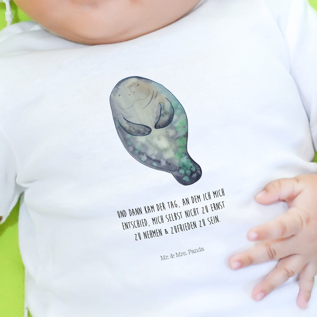 Organic Baby Shirt Seekuh Happy Baby T-Shirt, Jungen Baby T-Shirt, Mädchen Baby T-Shirt, Shirt, Meerestiere, Meer, Urlaub, Seekuh, Seekühe, Selbstliebe, Respekt, Neuanfang, Neustart, Achtsamkeit, Zufrieden, Liebeskummer, Freundin