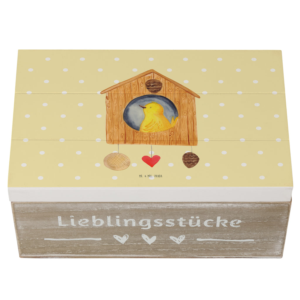 Holzkiste Vogel Haus Holzkiste, Kiste, Schatzkiste, Truhe, Schatulle, XXL, Erinnerungsbox, Erinnerungskiste, Dekokiste, Aufbewahrungsbox, Geschenkbox, Geschenkdose, Tiermotive, Gute Laune, lustige Sprüche, Tiere, Vogel, Vögel, Vogelhaus, Vogelhäuschen, Home sweet home, Zuhause, Nest, Eigenheim, Familie, Wohnung, Haus, unser Haus, Lieblingsort, Castle