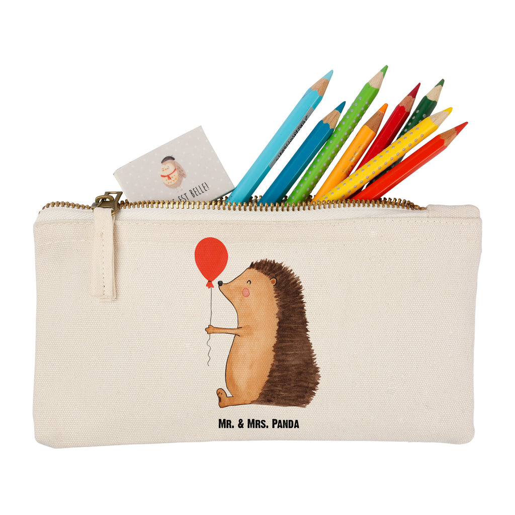 Schminktasche Igel mit Luftballon Schminktasche, Kosmetiktasche, Kosmetikbeutel, Stiftemäppchen, Etui, Federmappe, Makeup, XXL, Schminketui, Kosmetiketui, Schlamperetui, Tiermotive, Gute Laune, lustige Sprüche, Tiere, Igel, Geburtstag, Herzlichen Glückwunsch, Glückwunsch, Geburtstagskind, Ballon, Happy Birthday