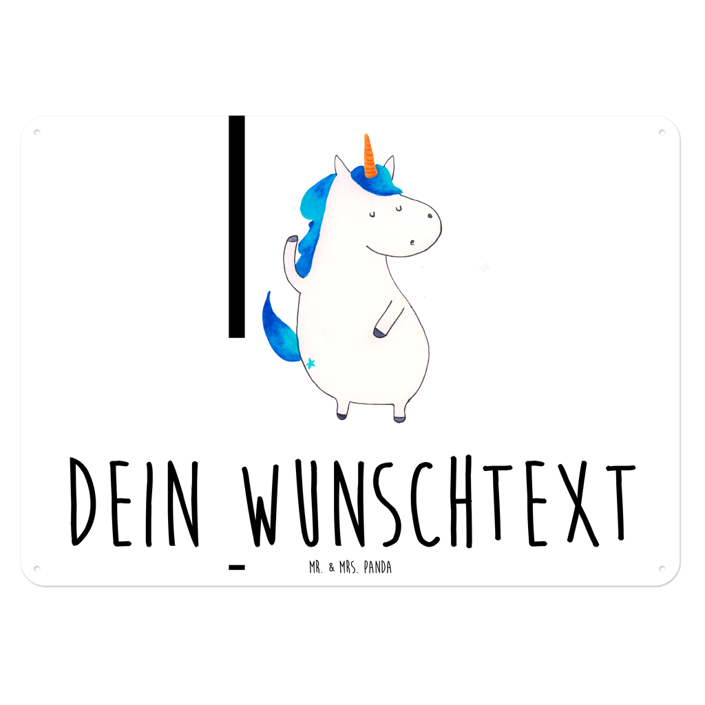 Personalisiertes Blechschild Einhorn Mann Blechschild, Metallschild, Geschenk Schild, Schild, Magnet-Metall-Schild, Deko Schild, Wandschild, Wand-Dekoration, Türschild, Einhorn, Einhörner, Einhorn Deko, Pegasus, Unicorn, cool, Mann, Freundin, Familie, bester Freund, BFF, Party, hübsch, beste