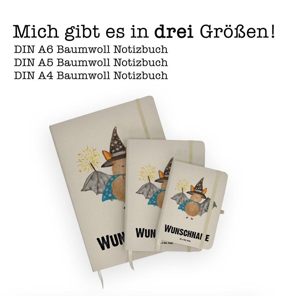 DIN A4 Personalisiertes Notizbuch Fledermaus Zauberer Personalisiertes Notizbuch, Notizbuch mit Namen, Notizbuch bedrucken, Personalisierung, Namensbuch, Namen, Tiermotive, Gute Laune, lustige Sprüche, Tiere, Fledermaus, Fledermäuse, Zauberer, Magier, Frauen, reinsteigern