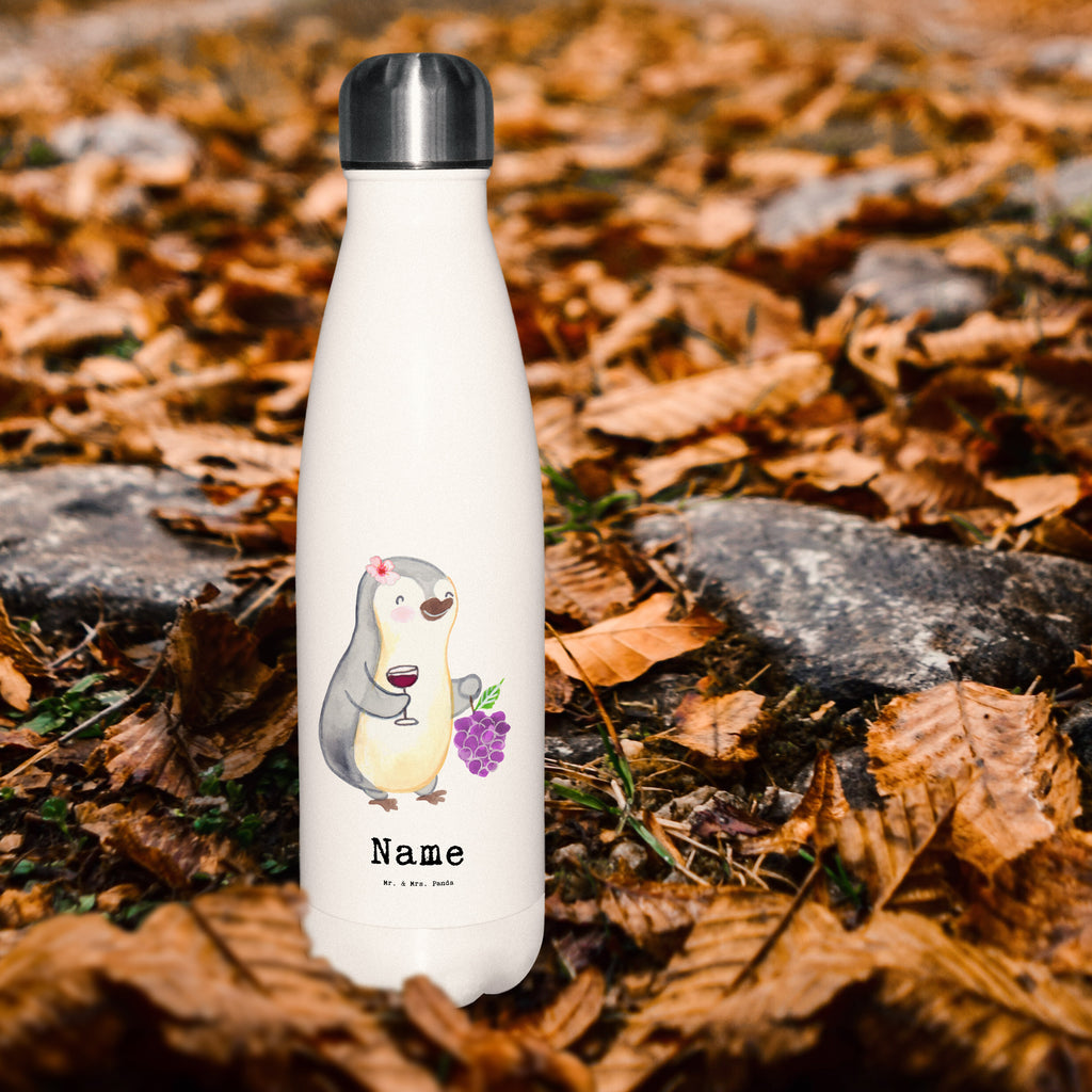 Personalisierte Thermosflasche Weinhändlerin mit Herz Personalisierte Isolierflasche, Personalisierte Thermoflasche, Personalisierte Trinkflasche, Trinkflasche Mit Namen, Wunschname, Bedrucken, Namensflasche, Beruf, Ausbildung, Jubiläum, Abschied, Rente, Kollege, Kollegin, Geschenk, Schenken, Arbeitskollege, Mitarbeiter, Firma, Danke, Dankeschön