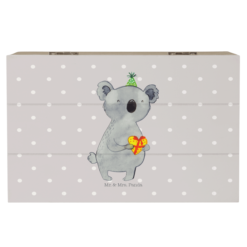 Holzkiste Koala Geschenk Holzkiste, Kiste, Schatzkiste, Truhe, Schatulle, XXL, Erinnerungsbox, Erinnerungskiste, Dekokiste, Aufbewahrungsbox, Geschenkbox, Geschenkdose, Koala, Koalabär, Geschenk, Geburtstag, Party