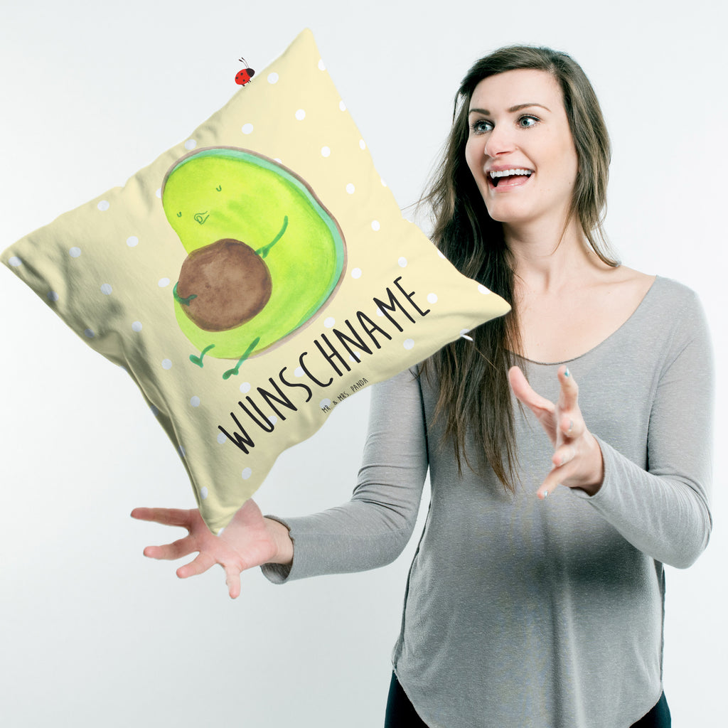 Personalisiertes Kissen Avocado pfeift Kissen, personalisiert, Name, Wunschname, bedrucken, Kopfkissen, Avocado, Veggie, Vegan, Gesund, Diät, Abnehmen, Ernährung, dick sein