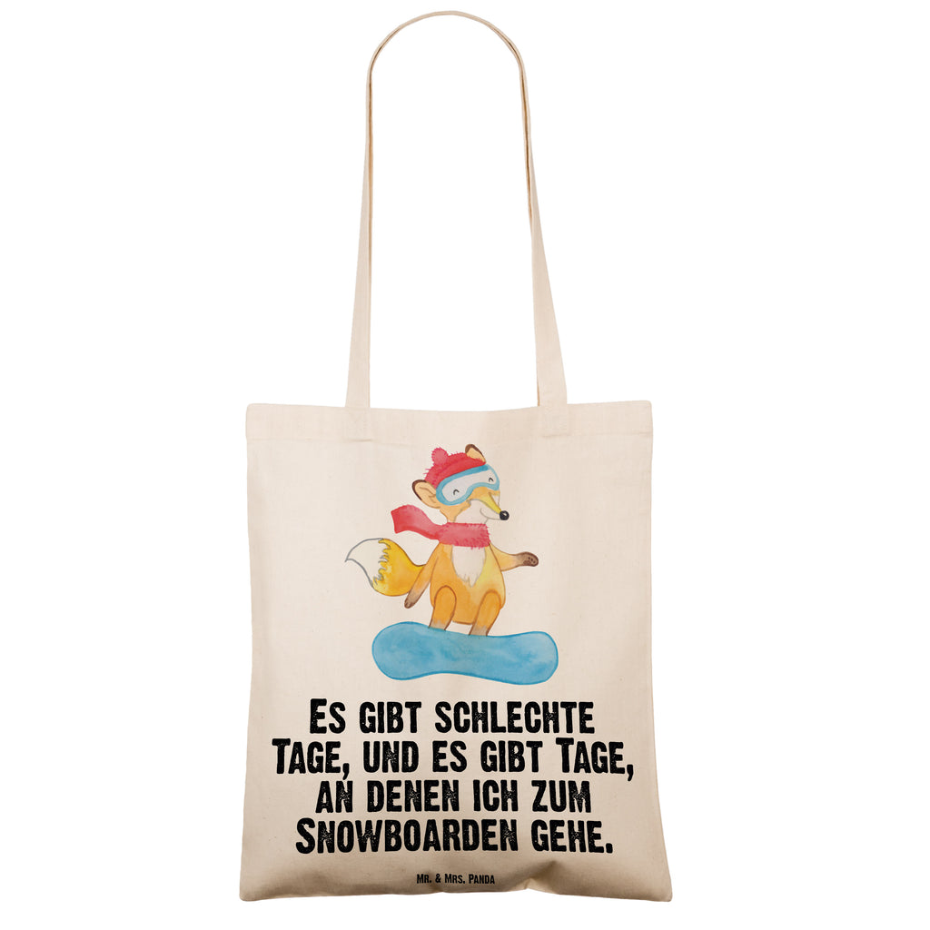 Tragetasche Fuchs Snowboarden Tage Beuteltasche, Beutel, Einkaufstasche, Jutebeutel, Stoffbeutel, Tasche, Shopper, Umhängetasche, Strandtasche, Schultertasche, Stofftasche, Tragetasche, Badetasche, Jutetasche, Einkaufstüte, Laptoptasche, Geschenk, Sport, Sportart, Hobby, Schenken, Danke, Dankeschön, Auszeichnung, Gewinn, Sportler, Snowboard, snowboarden, Wintersport, Snowboardschule, Winterurlaub