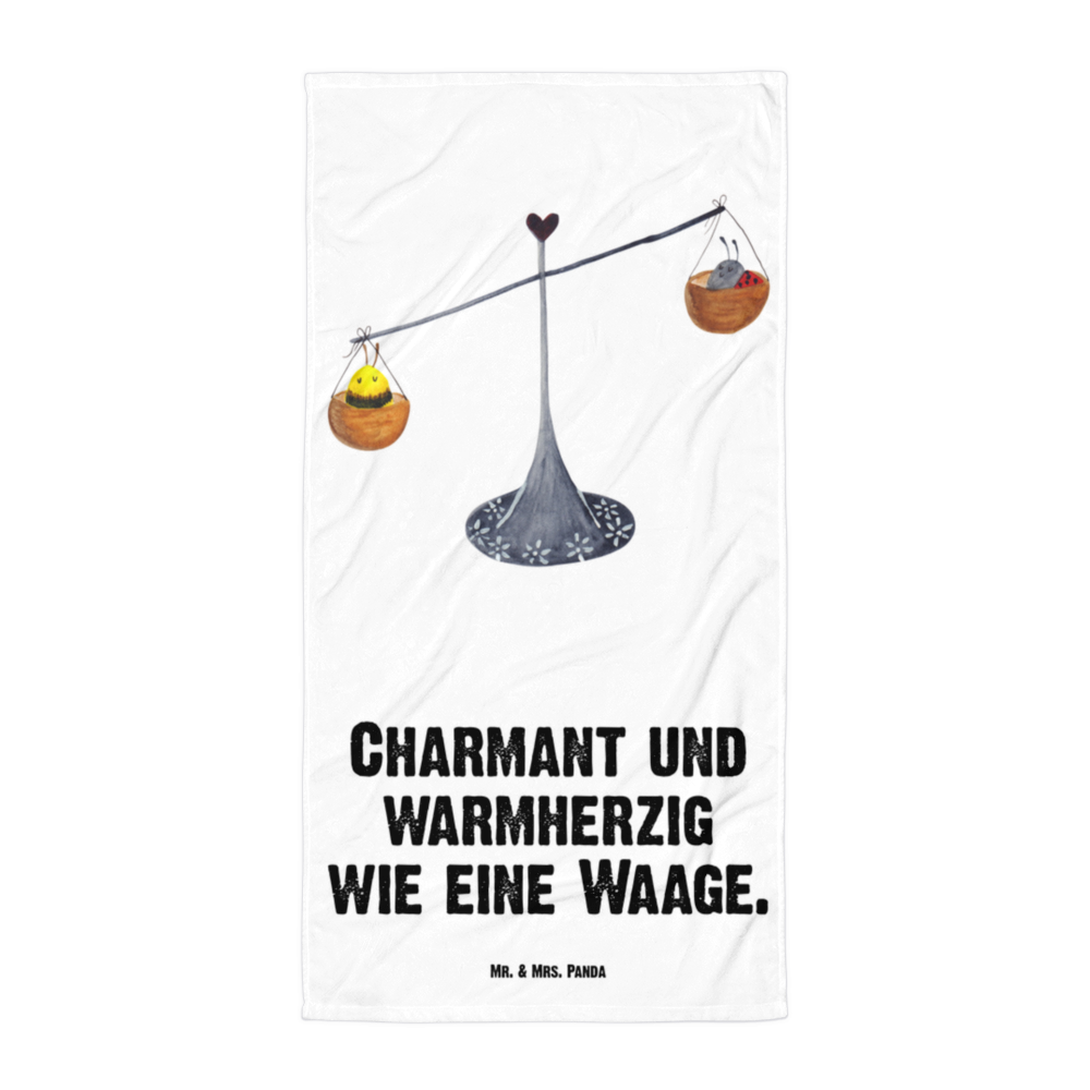 XL Badehandtuch Sternzeichen Waage Handtuch, Badetuch, Duschtuch, Strandtuch, Saunatuch, Tierkreiszeichen, Sternzeichen, Horoskop, Astrologie, Aszendent, Waage, Waage Geschenk, Waage Sternzeichen, Geschenk Oktober, Geschenk September, Geburtstag Oktober, Geburtstag September, Gleichgewicht, Marienkäfer, Hummel, Biene