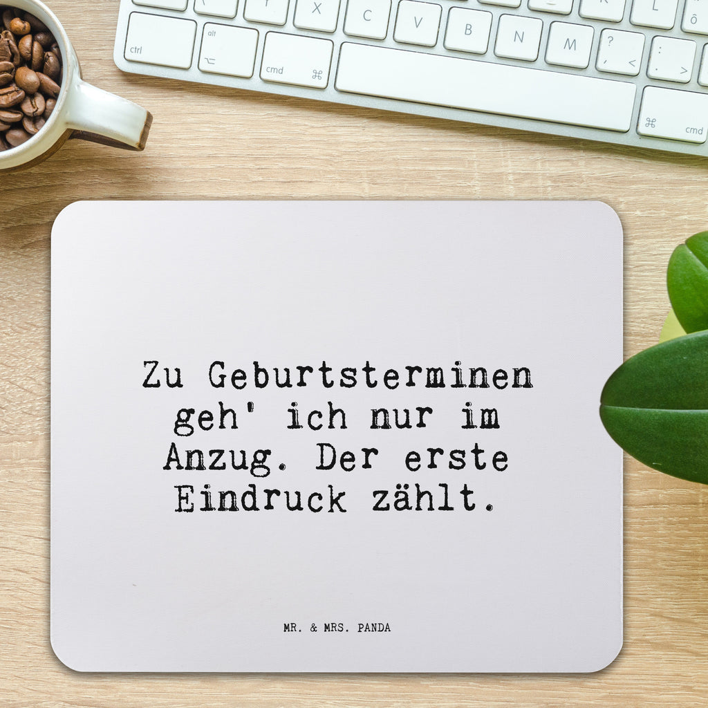 Mauspad Sprüche und Zitate Zu Geburtsterminen geh' ich nur im Anzug. Der erste Eindruck zählt. Mousepad, Computer zubehör, Büroausstattung, PC Zubehör, Arbeitszimmer, Mauspad, Einzigartiges Mauspad, Designer Mauspad, Mausunterlage, Mauspad Büro, Spruch, Sprüche, lustige Sprüche, Weisheiten, Zitate, Spruch Geschenke, Spruch Sprüche Weisheiten Zitate Lustig Weisheit Worte